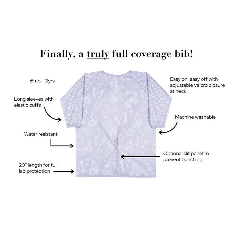 Bibbrella Baby Led Weaning Bibs with Adjustable Backing | Baby