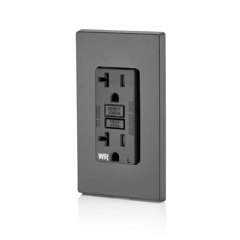 Leviton Weather Resistant 20 Amp Outdoor GFCI Electrical Outlet with