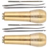 Set of 2 Sewing Tamer Hand Sewing Tool Leather Awl