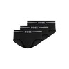 BOSS, 3-Pack Logo Icon Hipster Brief, black carbon, L