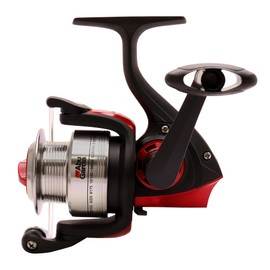 Abu Garcia Cardinal Spinnrolle - Allround Angelrolle für Süß- oder Salzwasser, Schwarz/Rot, 50