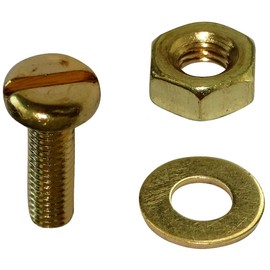 AERZETIX: Kit - 90 Pcs M3 Brass Hex Head Screws with Hexagonal Screws