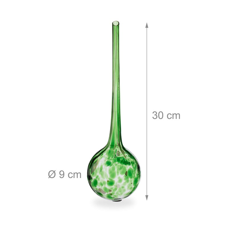 Relaxdays 2 x Watering Balls, Dosed Plants Watering, Flower Pot,