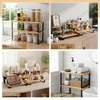 Marsui 4 Pcs Cabinet Organizer Display Risers, 3-Tier Cupcake Stand