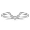 Mameloly CZ Wedding Bands for Women Pear & Round Shaped