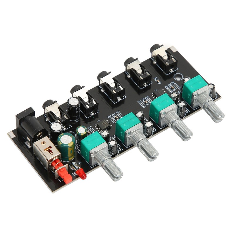 4 Way Stereo Mixer Board 4 In 1 Out Adjustable