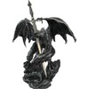 Nemesis Now Black Dragon Sword 22.5cm Letter Opener, Resin