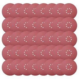 50 Pack Drywall Sander 9 Inch 8 Hole Sandpaper, Hook-and-Loop Round Sanding Discs for Wood Furniture Drywall Finishing, 10 Each of 60 80 120 180 240 Grits