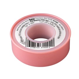 Oatey 31402D Water-Line Thread Seal Tape, 260 in L X 1/2 in W, 0.003 in T, PTFE Backing, Pink, -450 to 500 Deg F, 1/2-Inch x 260-Inch
