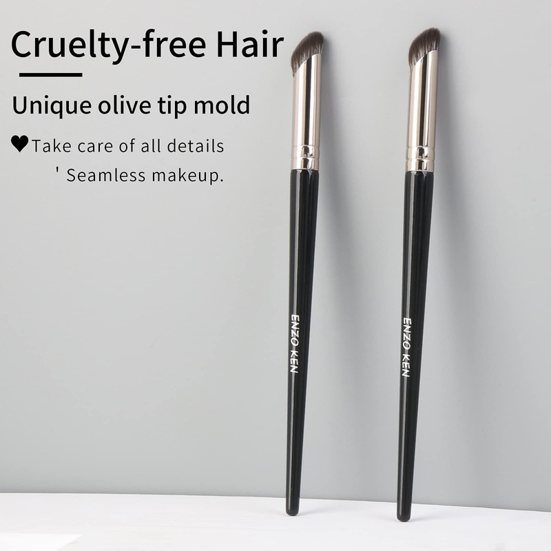 ENZO KEN, Angled Concealer Brush Under the Eye, Small Nose