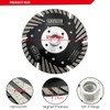 DT-DIATOOL 5 Inch Diamond Turbo Blade Cutting Granite Marble Concrete