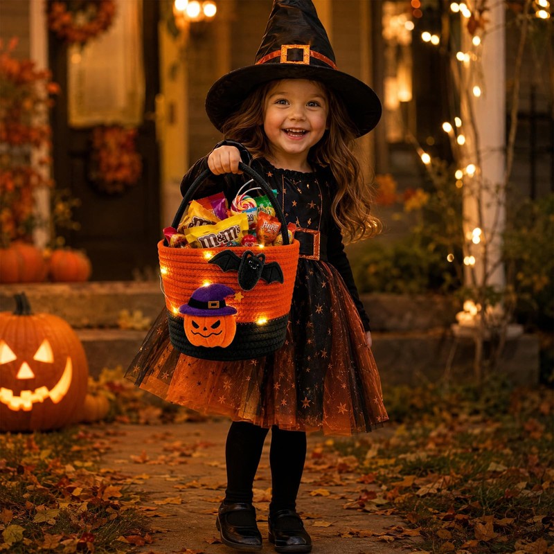 Halloween Basket, Boo Basket, Gift Basket, 9 x 6.3 in,