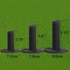 Golf Rubber Tees Driving Range 4 Pack 1.5" 2.25" 2.75"
