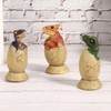 3PCS Cute Hatching Growing Dinosaur Eggs Model with Base for
