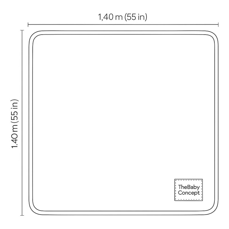 The Baby Concept Tapete Para Bebé Acolchonado E Impermeable