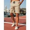Jmierr Men's Summer Chino Shorts, Cotton, Elastic Waist, with Pockets,