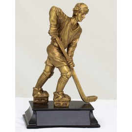 U Bargain Mall 6.5" Gold Hockey Player Figurine E1224