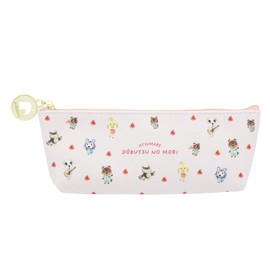 Sunstar Bungu Atsume Animal Crossing, Pencil Case, Slim, Pink S1426265