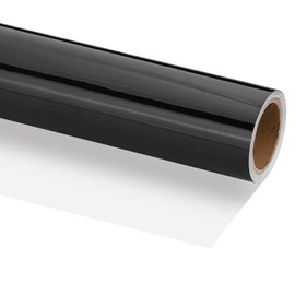 PATIKIL Metallic Wrapping Paper, 14 Inch x 200 Inch(16.4Ft) Foil Wrapping Paper Matte Gift Wrapping Paper Roll 120 GSM for Gift Christmas Wedding Birthday Women Men, Black