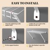 6 Pack 12-Inch Wire Shelf Brackets Closet Support Brackets with