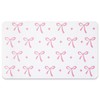 Maxdot Pink Bow Dish Drying Mat Kitchen Counter Coquette Coffee