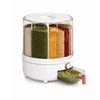 6-Compartment Rotating Grain Dispenser for Kitchen Storage – 360° Dry
