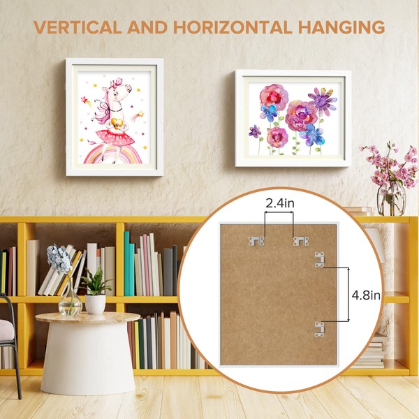 AFEION 2 Pack Kids Art Frames, Kids Artwork Frames Changeable