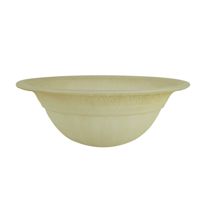 Aspen Creative Amber 23095-01A Transitional Style Replacement Torchiere Glass Shade,
