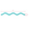 Ruiwaer 24pcs Wavy Pattern Blue Transparent Nonslip Stickers 1.3x18cm Anti