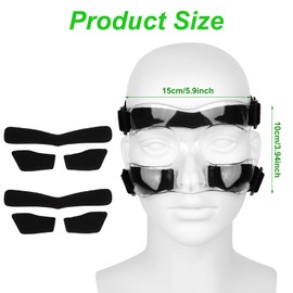 Nose Guard, Adjustable Face Shield Broken Nose Mask Clear Face Cover Protective Face Mask Nose Protector for Teenagers Adults Basketball Soccer Sports Accessories