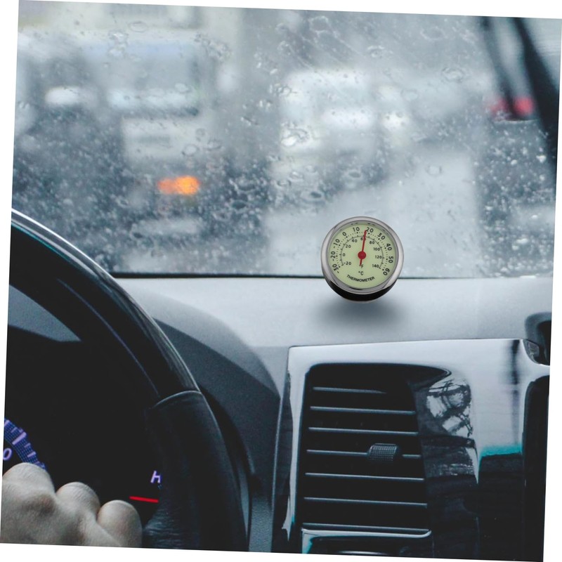 ULTECHNOVO Automotive Thermometer Thermometer Temperature Gauge Easy Install Multi-Functional for