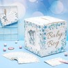 50 Pcs Elephant Diaper Raffle Tickets with Baby Shower Holder