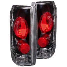 ANZO USA 211062 Black Euro Tail Light Set-Clear Lens
