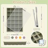 4Pc Silicone Ice Cube Tray with Lid, YUX-DTDSU Ice Cube