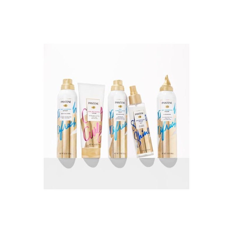 Pantene Pro-V Refresh Champú Limpiador Seco Espuma, 5.9Oz