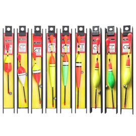 Fishing Floats Set of 9 Fishing Floats Fishing Float Fishing Bobber Float with Plumb Lead, Fishing Line and Hook (5#, 7#, 9#) for Coarse Fish, Trout, Eel, Zander Ideal for Lake, River, Stream