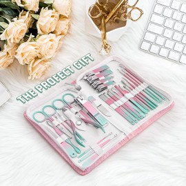 Nail Clippers Set, 30 Pieces, Grooming Set, Manicure Set, Nail Care Set, Multi-functional, Stainless Steel, Portable, Convenient and Dedicated Storage Case Included