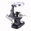Welding Magnifier Third Hand LED Lamp Stand, Magnifying Glasses Soldering