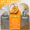 Aschpas® 2 IN 1 Dog Donut Collar with Cone, Inflatable