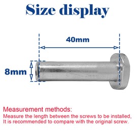 OTFAITP M8 40-76mm Male Female Allen Screw & Bolt Assortment Sets Kids Scooter Parts for 2-3-4-Wheel Kick Scooters Repair Front Rear Wheel Axles Tools (40 * 8mm)