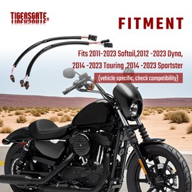 TIGERSGATE 12 INCH Handlebar Wiring Wire Extension Harness（CAN Bus） for Harley Softail Dyna Touring Sportster