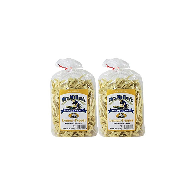 Mrs. Miller's Homemade Noodles, Lemon-Pepper, All Natural & Cholesterol Free,