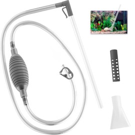 QckZee Aquarium Reinigungsset mit Schlauch – Robuster Aquarium Sauger für Wasserwechsel – Flexibles Wasserwechsel Set Aquarium Zubehör zur einfachen und sicheren Aquarium Reinigung