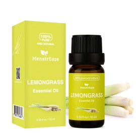Lemongrass Essential Oil, 100% Natural & Pure Lemongrass Oil for Skin, Hair, Aromatherapy Oils, Candle Making, Therapeutic Grade for Wellness & Comfort, Bright & Zesty Scent, 10ml