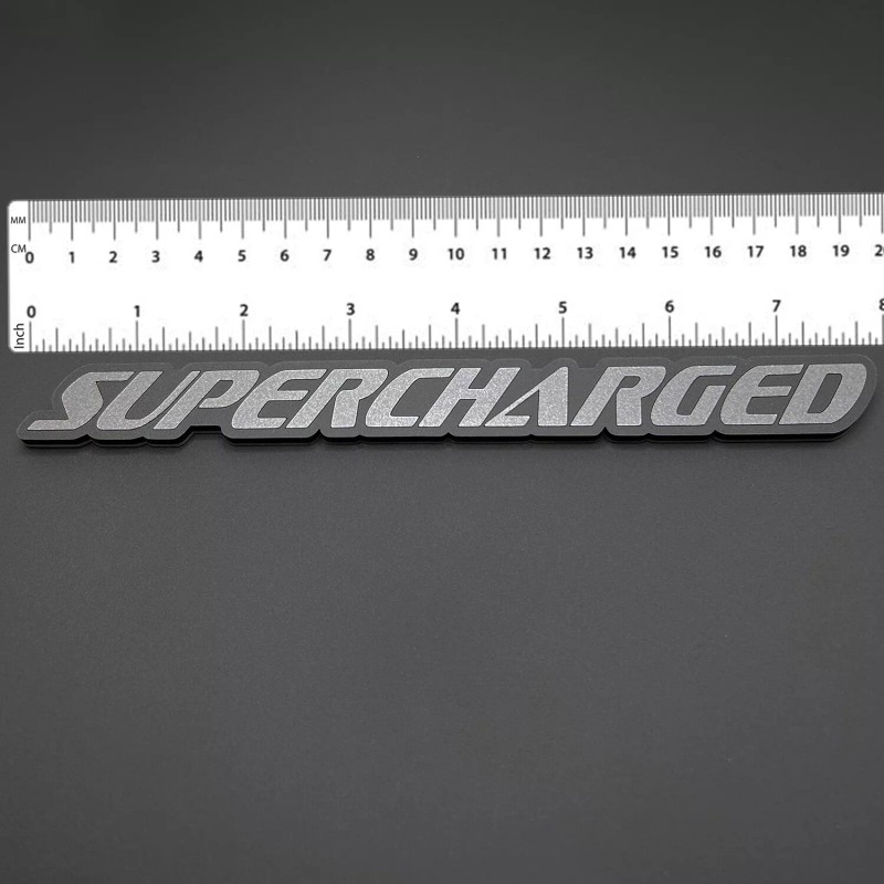 FMSgear 1 SUPERCHARGED Emblem fits Hellcat Charger Challenger Trackhawk Hellhawk