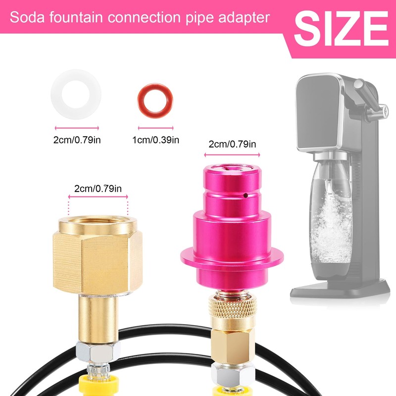 NISHZHU CO2 Adaptor High Pressure Hose 1.5 m, Adapter Direct