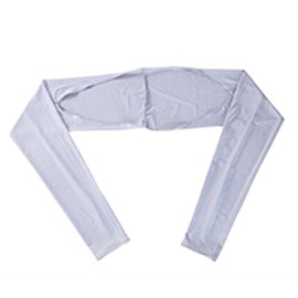 Fukufuku Women's UV Care, Neck & Arm Cover, Arm Sleeve, Elastic, Sweat Absorbent, Quick Drying, Anti-Slip, Sun Protection, For Marathons, Golf, Bicycles, gray