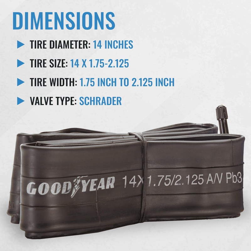 Goodyear Bicycle Tube, 14 X 1.75/2.125 - 14-inch Bike Tube