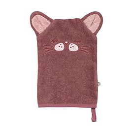 Pippi Unisex Children's Baby Wash Cloth 100% Organic Cotton with Cute Animal Faces