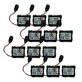 12pc Door Lock 9V 6-Cell Battery Pack Fits Vingcard 12, Vingcard 1200,DL-26, HTL-26